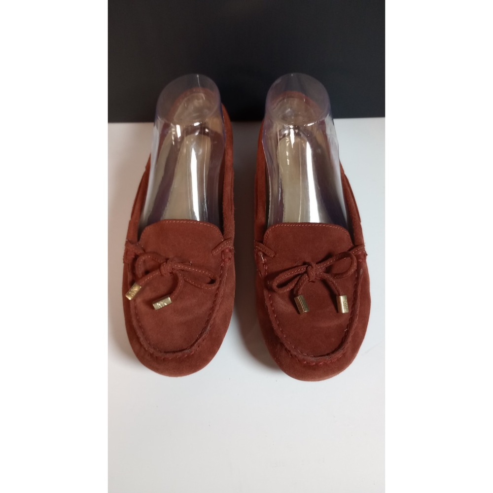Michael Kors Women's Daisy Logo Leather Suede Cinnamon Moccasin. Size 8M Boho